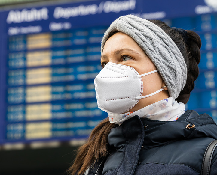 máscaras autorizadas em aeroportos